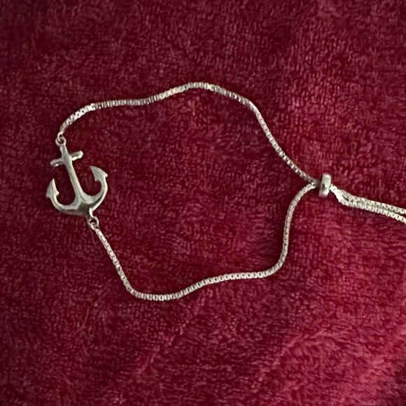 Silver Anchor Bracelet - Picture 4 of 6
